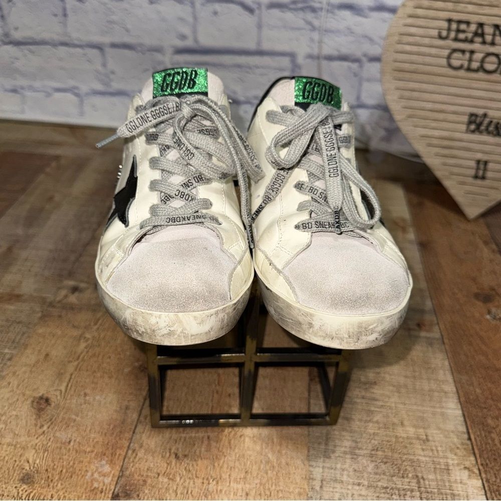 Golden goose “make it happen” sneakers green tongue - Picture 10 of 15